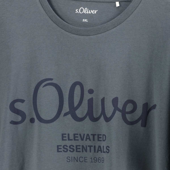 s.Oliver Kurzarmshirt T-Shirt mit Logo-Print günstig online kaufen