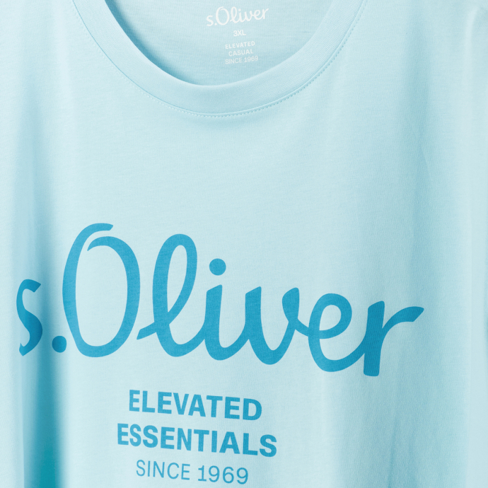 s.Oliver T-Shirt mit Label-Print günstig online kaufen