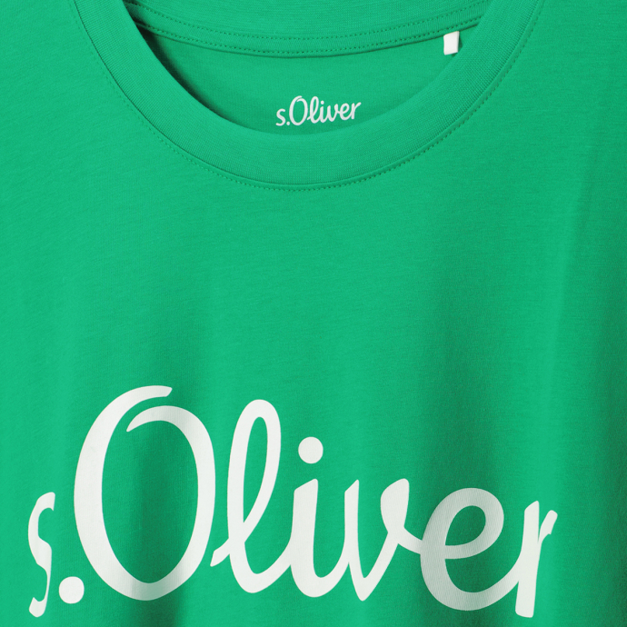 s.Oliver T-Shirt mit Label-Print günstig online kaufen