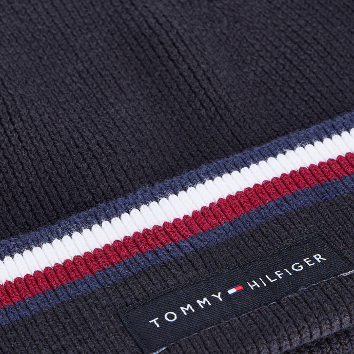 Tommy Hilfiger Strickmütze aus Biobaumwolle günstig online kaufen