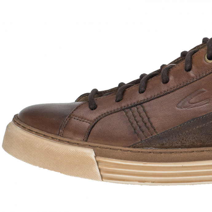 Camel Active Schuhe Sneaker Aus Glattleder In Kombination Mit Velours Braun Pfundskerl