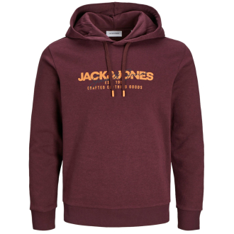 Hoodie mit Label-Print weinrot_VINEYARD WINE | 3XL