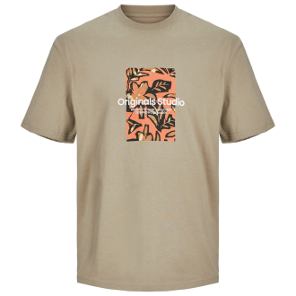 T-Shirt mit Print schlamm_SILVER SAGE | 3XL