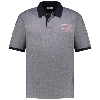 Poloshirt mit Print dunkelblau_59D1 | 3XL