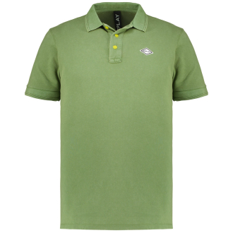 Poloshirt mit Garment-Dye-Färbung oliv_830 | 3XL