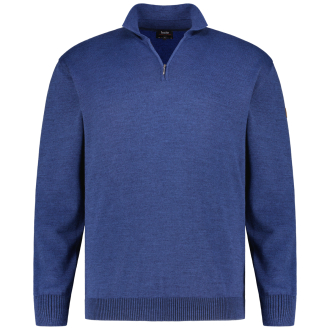 Pullover mit Polokragen, kratzfrei royalblau_638 | 3XL