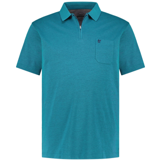 Poloshirt "Stay Fresh", bügelleicht blau/grün_679 | 4XL